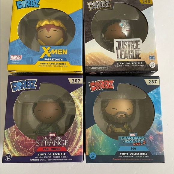 Funko Dorbz lot of 4- Exclusions-Karl Mordo, Cyborg, Sabretooh, and Ego.New! - Picture 2 of 9